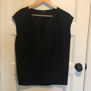 Jcrew black textured top